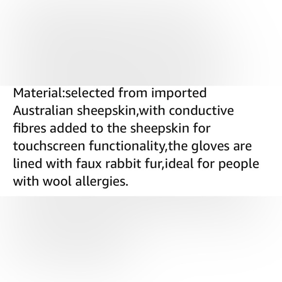 MaxW Women’s Black Sheepskin Leather Gloves Faux Fur Lining Size Medium - Picture 6 of 7